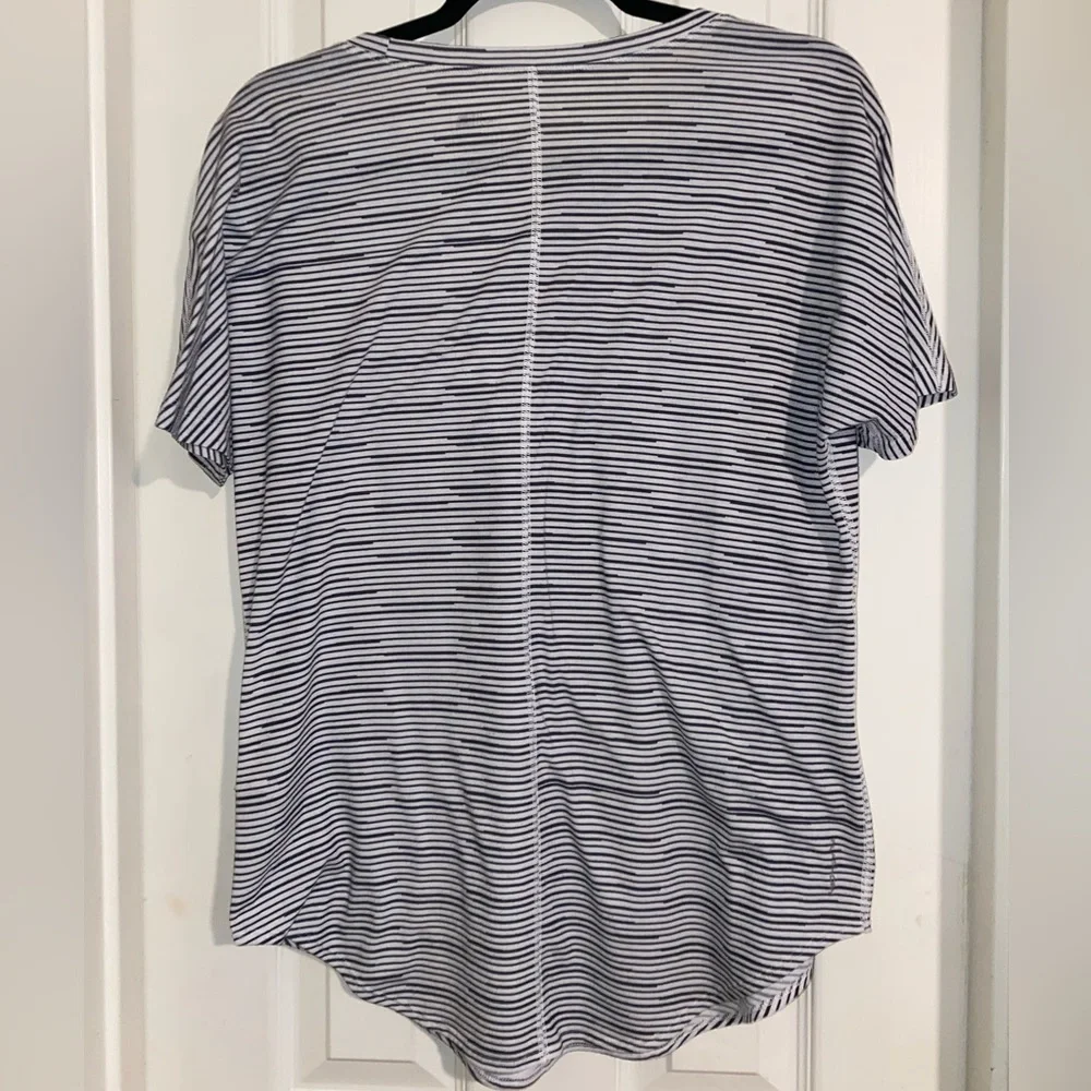 The North Face Women's White & Black Striped Short-Sleeve Tee - Picture 4 of 7